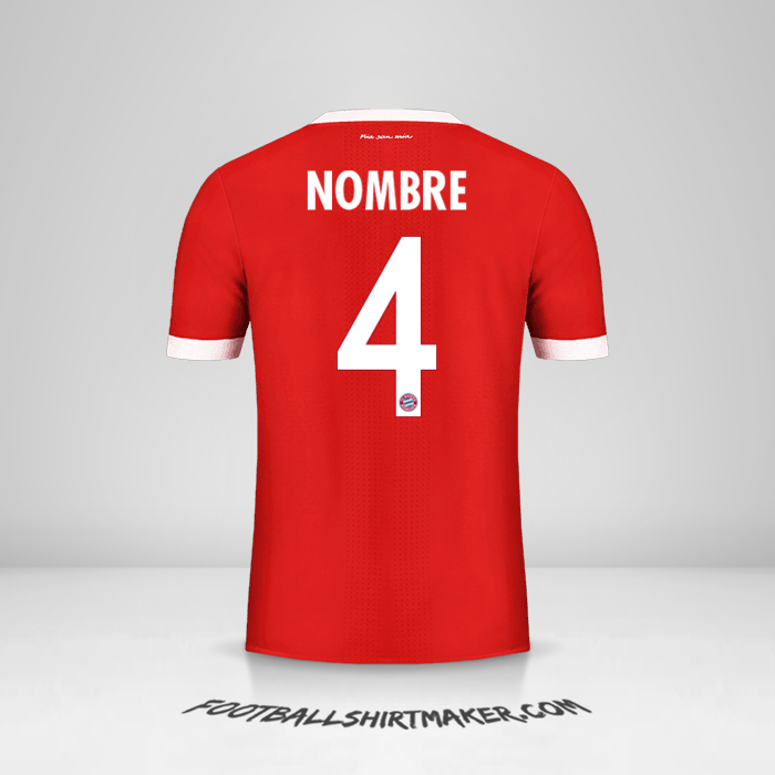 Camiseta FC Bayern Munchen Cup 2017/18 -  nombre - 4