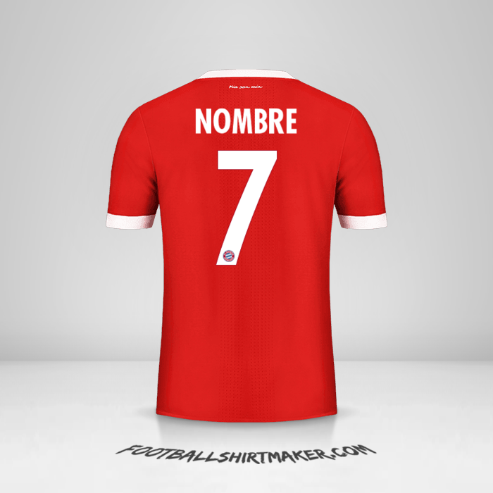 Jersey FC Bayern Munchen Cup 2017/18 -  nombre - 7