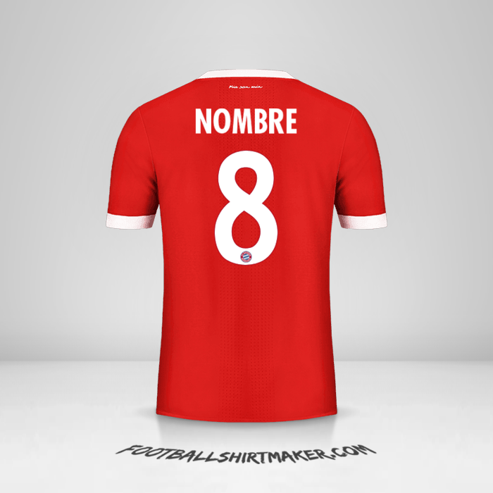 Jersey FC Bayern Munchen Cup 2017/18 -  nombre - 8