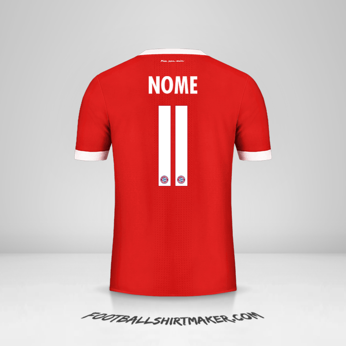Maglia FC Bayern Munchen Cup 2017/18 -  nome - 11