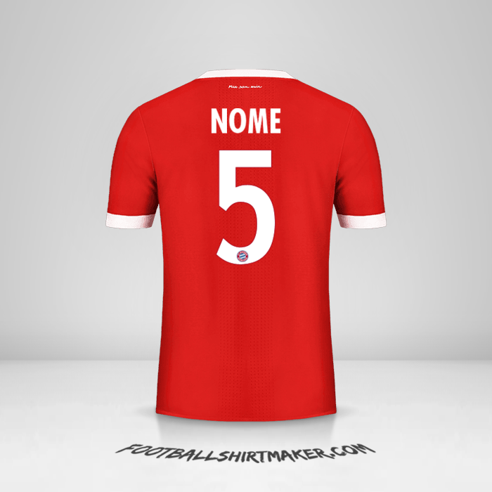 Maglia FC Bayern Munchen Cup 2017/18 -  nome - 5