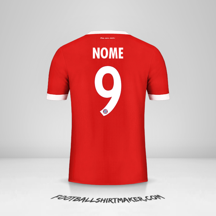 Camisa FC Bayern Munchen Cup 2017/18 -  nome - 9