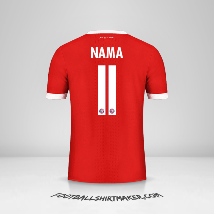 Jersey FC Bayern Munchen Cup 2017/18 -  nama - 11
