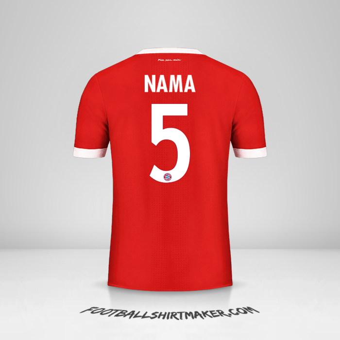 Jersey FC Bayern Munchen Cup 2017/18 -  nama - 5