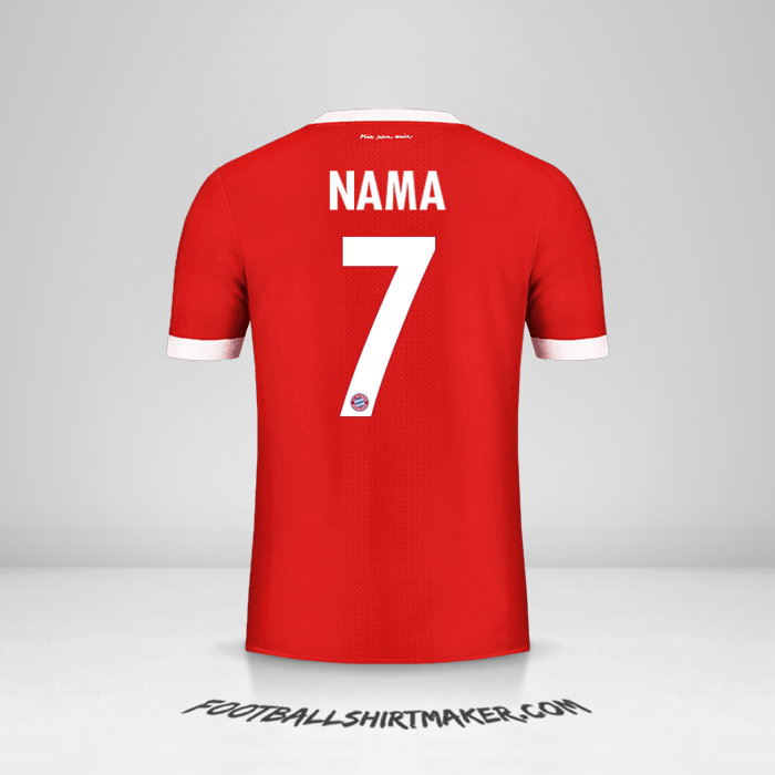 Jersey FC Bayern Munchen Cup 2017/18 -  nama - 7