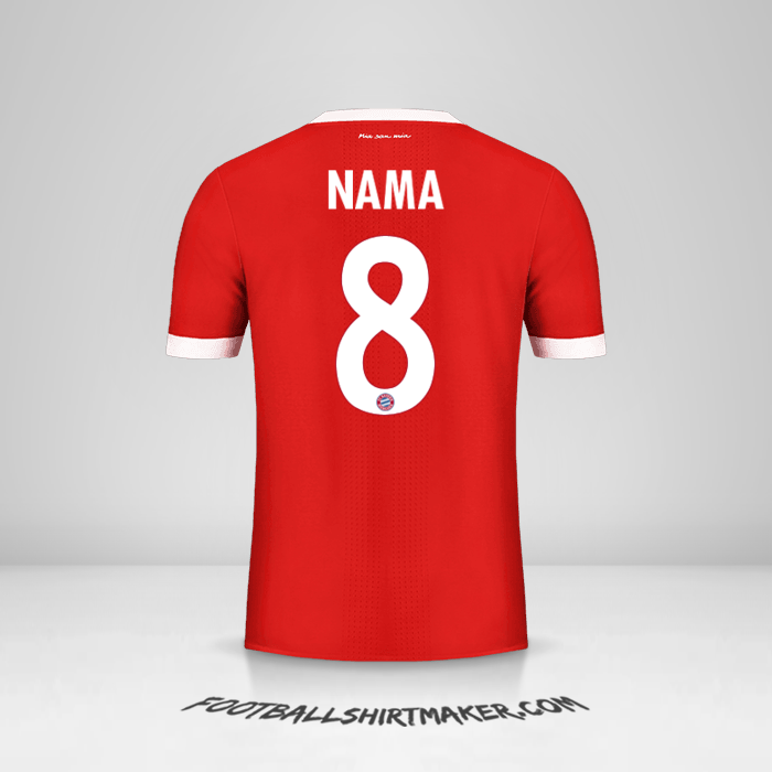 Jersey FC Bayern Munchen Cup 2017/18 -  nama - 8