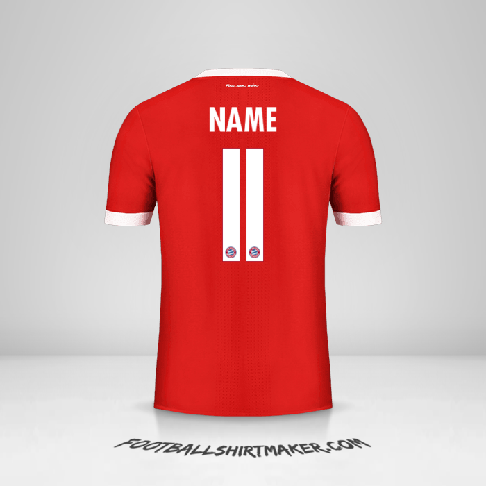 Trikot FC Bayern Munchen Cup 2017/18 -  name - 11