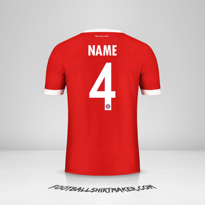 Shirt FC Bayern Munchen Cup 2017/18 -  name - 4