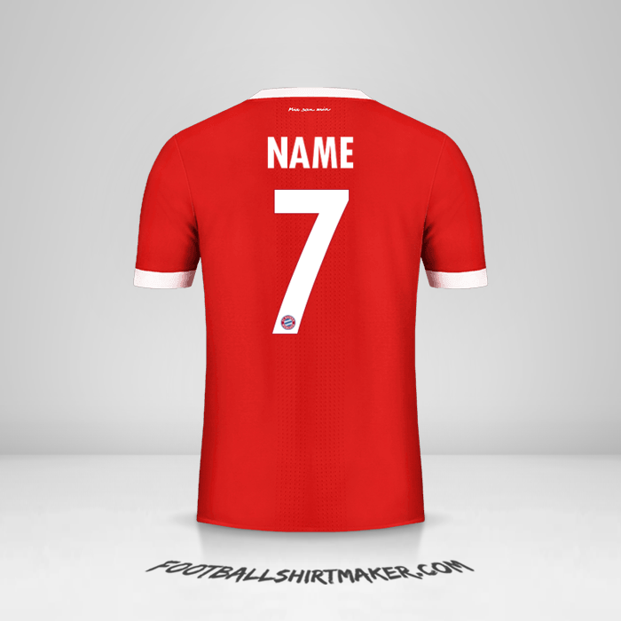Shirt FC Bayern Munchen Cup 2017/18 -  name - 7