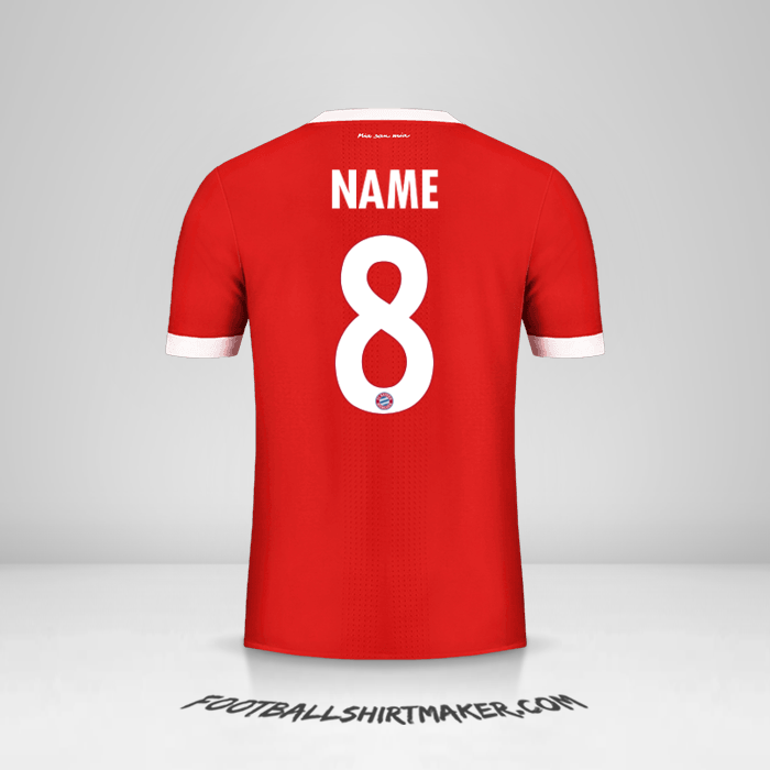 Shirt FC Bayern Munchen Cup 2017/18 -  name - 8