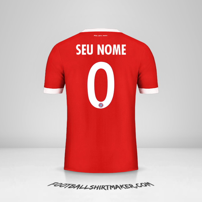Camisa FC Bayern Munchen Cup 2017/18 -  seu nome - 0