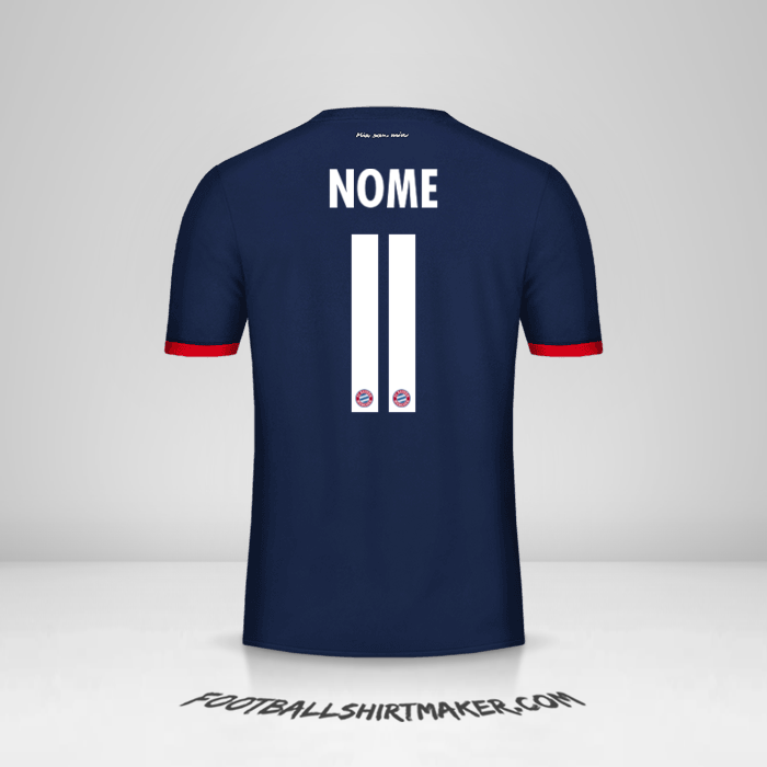 Camisa FC Bayern Munchen Cup 2017/18 Alternativa -  nome - 11