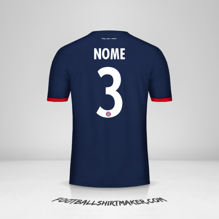 Camisa FC Bayern Munchen Cup 2017/18 Alternativa -  nome - 3