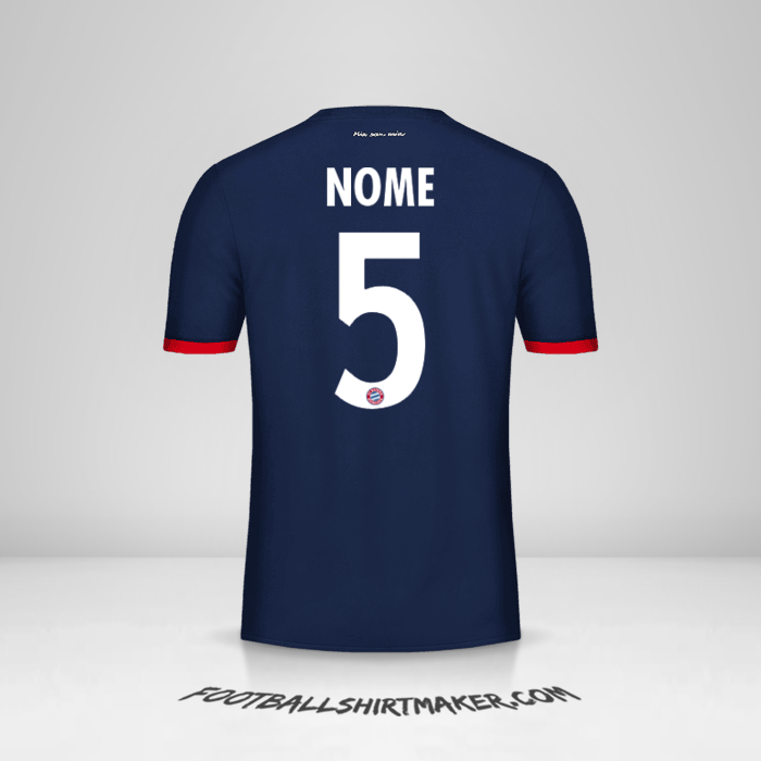 Camisa FC Bayern Munchen Cup 2017/18 Alternativa -  nome - 5