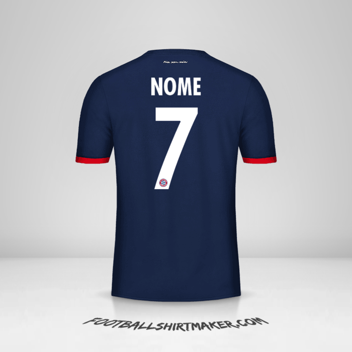 Camisa FC Bayern Munchen Cup 2017/18 Alternativa -  nome - 7
