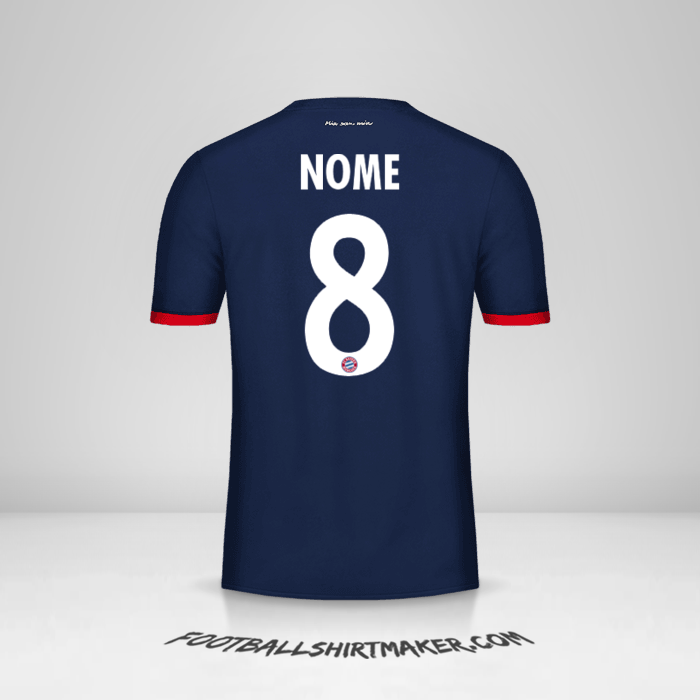 Camisa FC Bayern Munchen Cup 2017/18 Alternativa -  nome - 8