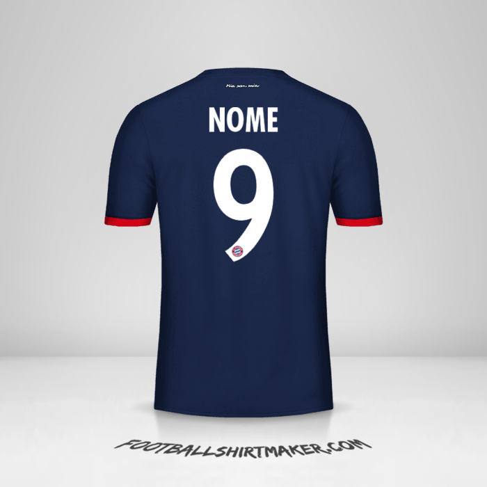 Maglia FC Bayern Munchen Cup 2017/18 Seconda -  nome - 9