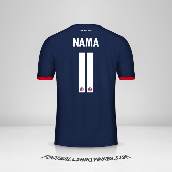 Jersey FC Bayern Munchen Cup 2017/18 Alternatif -  nama - 11