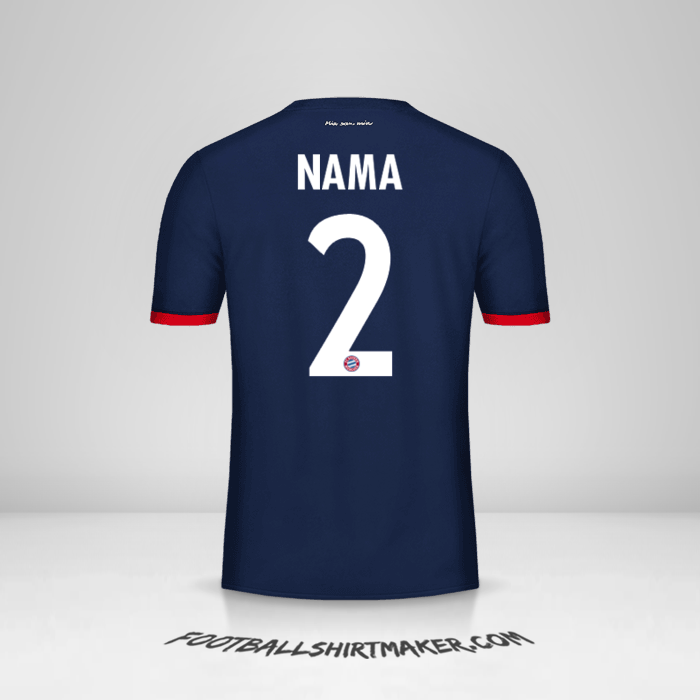 Jersey FC Bayern Munchen Cup 2017/18 Alternatif -  nama - 2