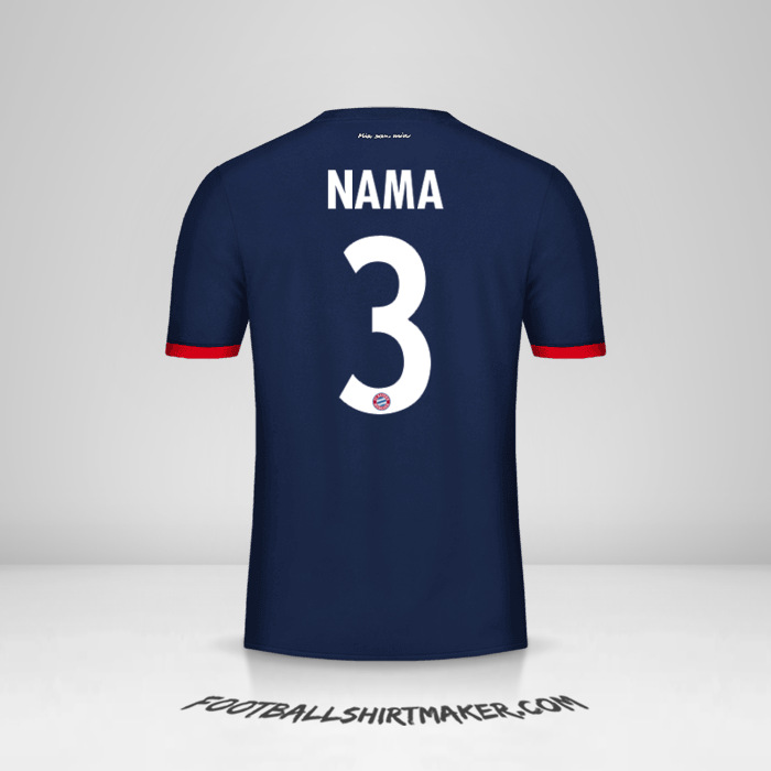 Jersey FC Bayern Munchen Cup 2017/18 Alternatif -  nama - 3