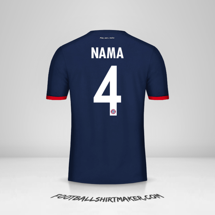 Jersey FC Bayern Munchen Cup 2017/18 Alternatif -  nama - 4