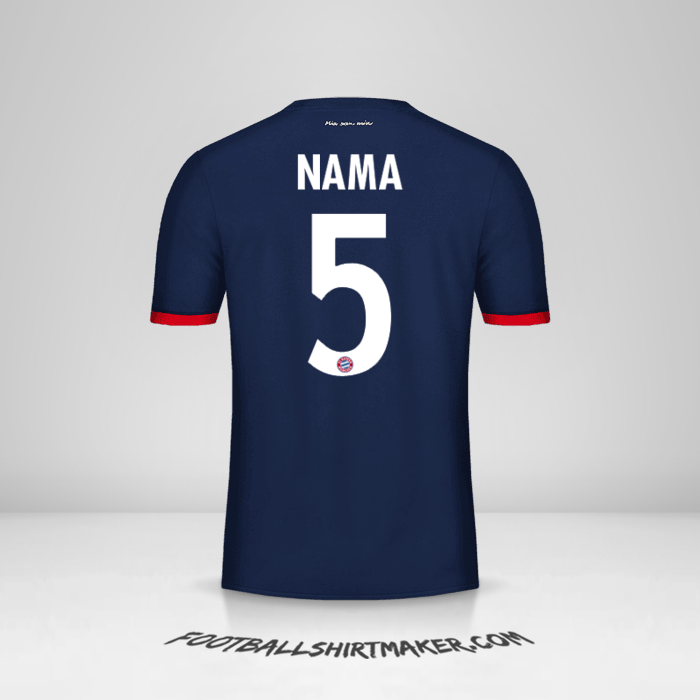 Jersey FC Bayern Munchen Cup 2017/18 Alternatif -  nama - 5