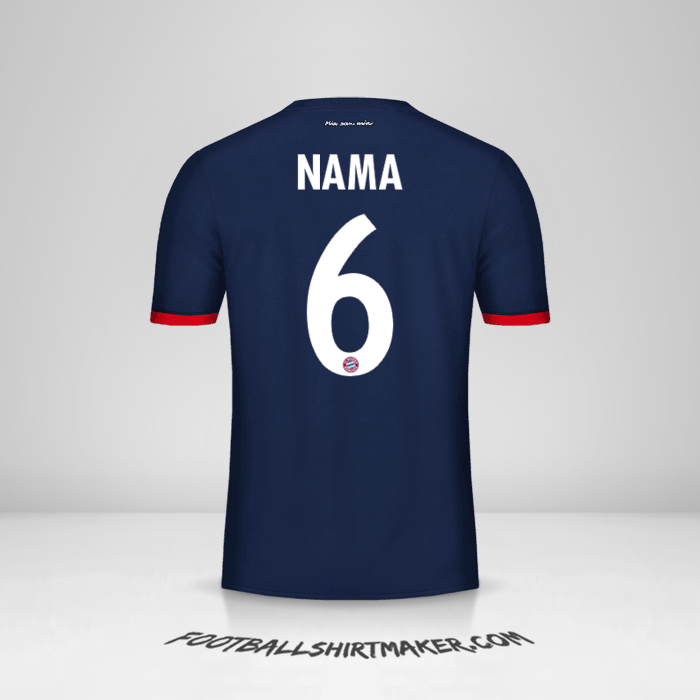 Jersey FC Bayern Munchen Cup 2017/18 Alternatif -  nama - 6