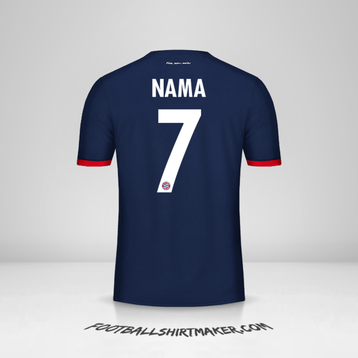 Jersey FC Bayern Munchen Cup 2017/18 Alternatif -  nama - 7