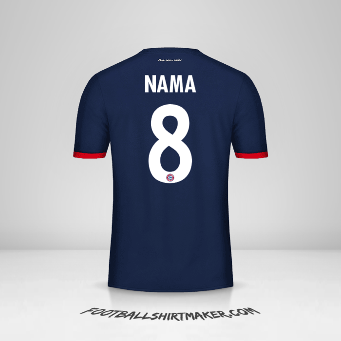 Jersey FC Bayern Munchen Cup 2017/18 Alternatif -  nama - 8