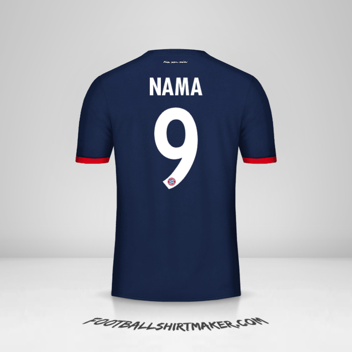 Jersey FC Bayern Munchen Cup 2017/18 Alternatif -  nama - 9