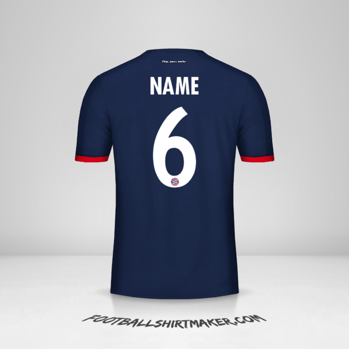 Shirt FC Bayern Munchen Cup 2017/18 Away -  name - 6