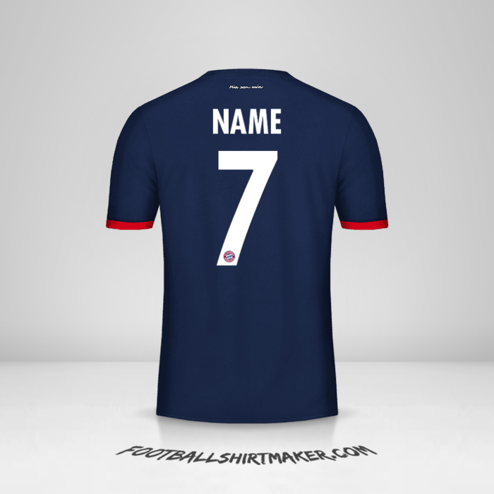 Shirt FC Bayern Munchen Cup 2017/18 Away -  name - 7