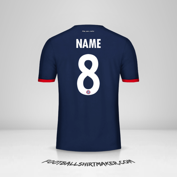 Shirt FC Bayern Munchen Cup 2017/18 Away -  name - 8