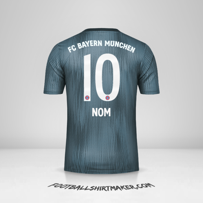 Maillot FC Bayern Munchen 2018/19 Troisième -  nom - 10