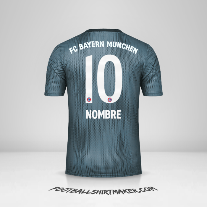 Camiseta FC Bayern Munchen 2018/19 Tercera -  nombre - 10
