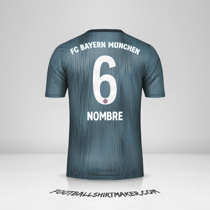 Jersey FC Bayern Munchen 2018/19 Tercera -  nombre - 6