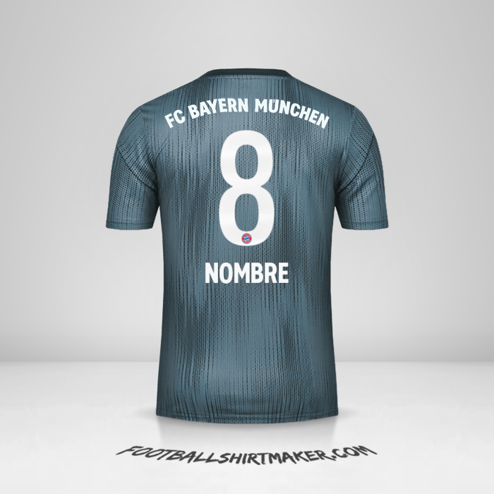 Jersey FC Bayern Munchen 2018/19 Tercera -  nombre - 8