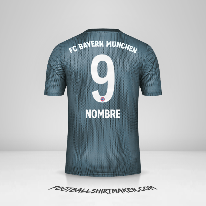 Camiseta FC Bayern Munchen 2018/19 Tercera -  nombre - 9