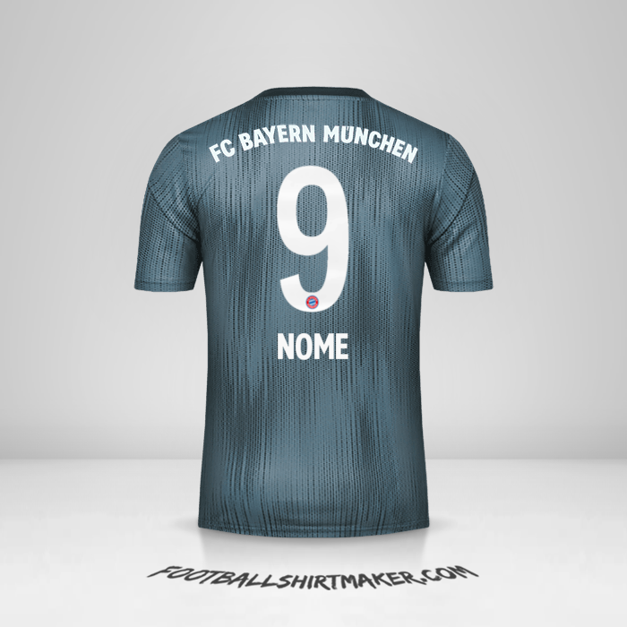 Camisa FC Bayern Munchen 2018/19 Terceira -  nome - 9
