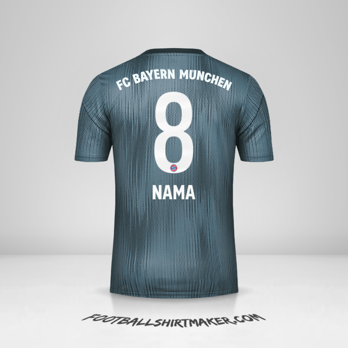 Jersey FC Bayern Munchen 2018/19 Ketiga -  nama - 8