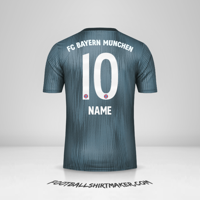Shirt FC Bayern Munchen 2018/19 Third -  name - 10