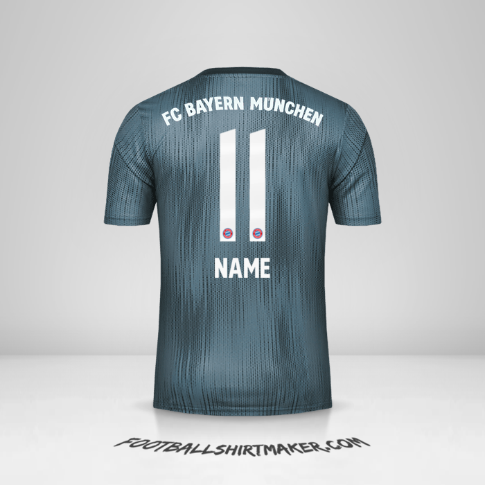 Shirt FC Bayern Munchen 2018/19 Third -  name - 11