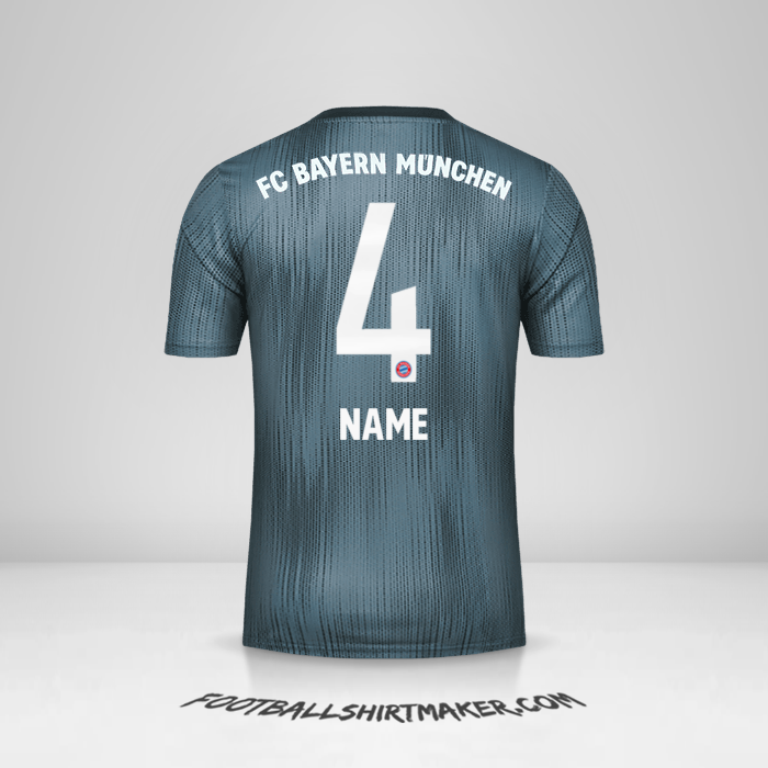 Shirt FC Bayern Munchen 2018/19 Third -  name - 4