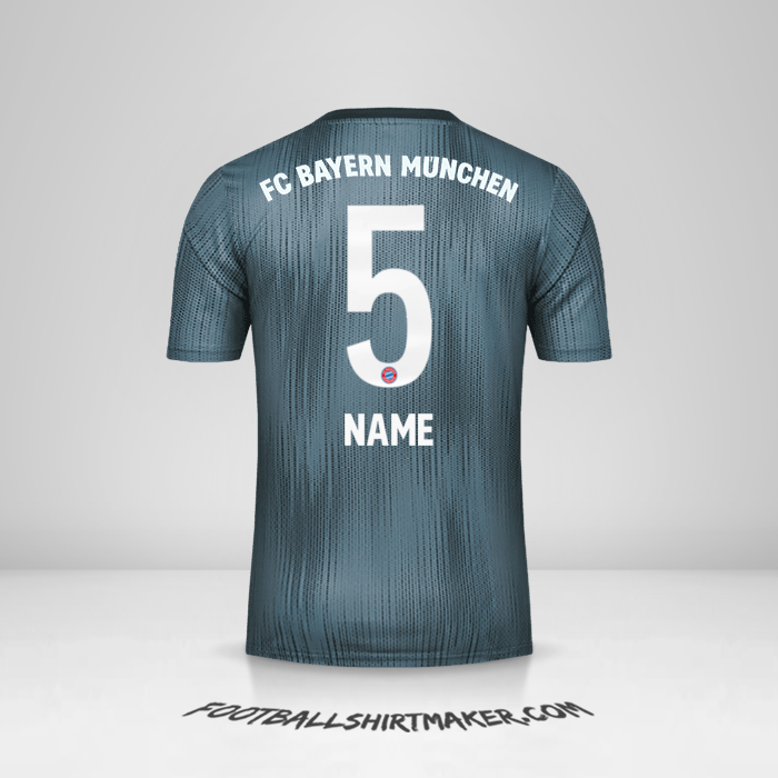 Trikot FC Bayern Munchen 2018/19 Dritte -  name - 5