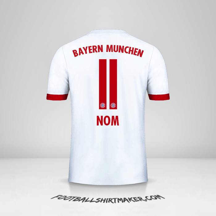 Maillot FC Bayern Munchen 2017/18 Troisième -  nom - 11