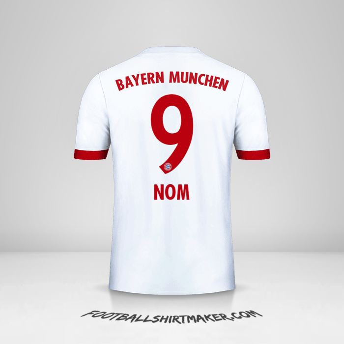 Maillot FC Bayern Munchen 2017/18 Troisième -  nom - 9