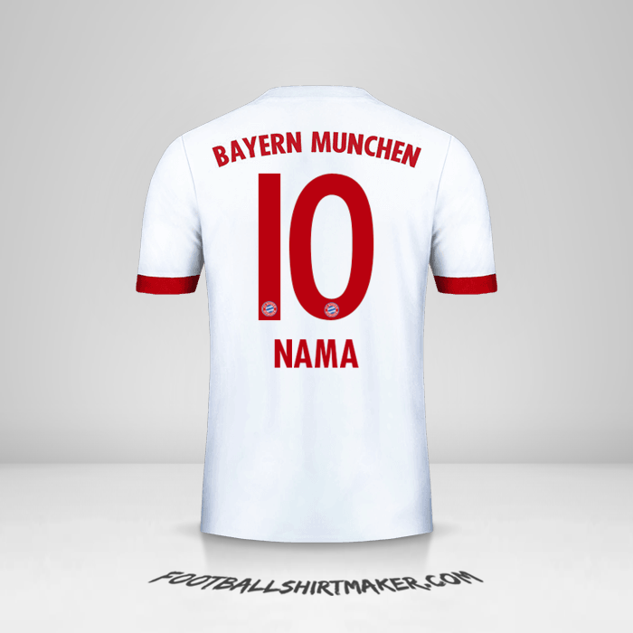 Jersey FC Bayern Munchen 2017/18 Ketiga -  nama - 10