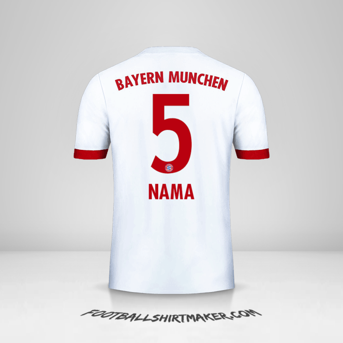 Jersey FC Bayern Munchen 2017/18 Ketiga -  nama - 5