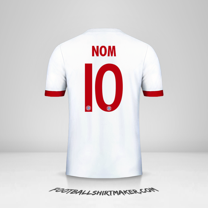 Maillot FC Bayern Munchen Cup 2017/18 Troisième -  nom - 10