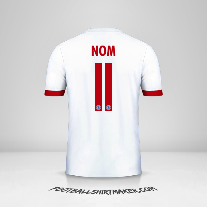 Maillot FC Bayern Munchen Cup 2017/18 Troisième -  nom - 11